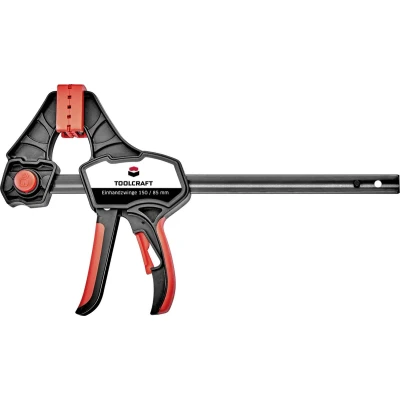 Afbeelding van TOOLCRAFT 1544398 1 Eénhandsklem 150 x 85 mm 1500 Nm Spanbreedte (max.):150 Afmeting, lengte: 380 Afm. werkbereik:85