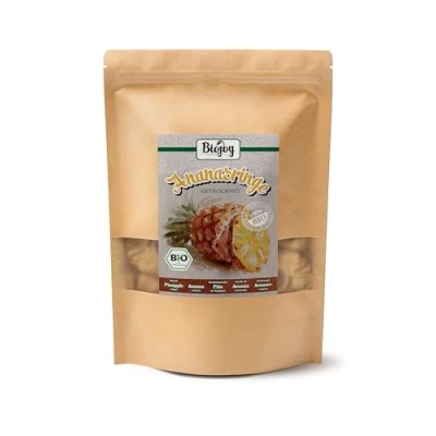 Afbeelding van Biojoy BIO Ananasringen, gedroogd (500 g), zonder toevoegingen