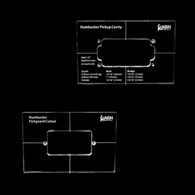 Afbeelding van KAISH Acryl Humbucker Pickup Routing Template Sjablonen 2 stks Hele Set
