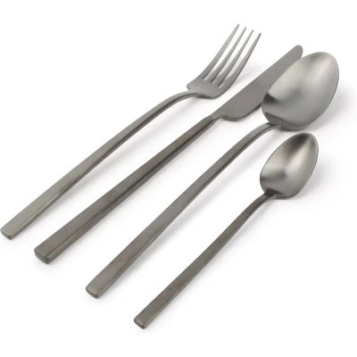 Afbeelding van Salt &amp; Pepper Bestekset Terno 16 delig mat zwart
