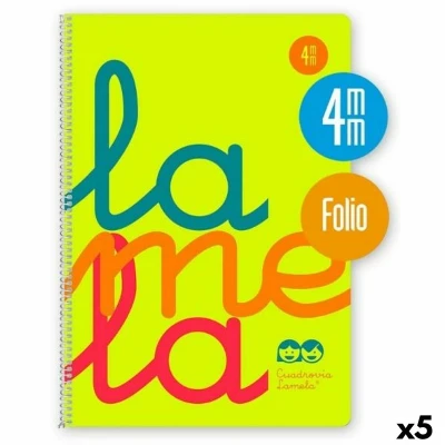Afbeelding van Boek over Ringen Lamela Geel Din A4 80 Lakens (5 Stuks)
