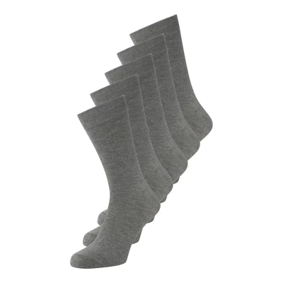 Afbeelding van Jack &amp; Jones Jacjens SOCK 5 PACK Sokken, Heren, Maat: One Size, Light grey melange