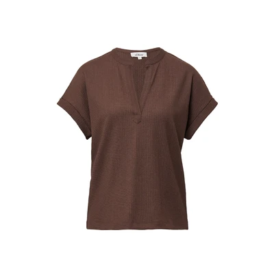 Afbeelding van s.Oliver Blouse, Dames, Maat: 48, Braun