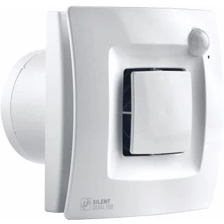 Afbeelding van Soler en palau toilet doucheventilator axiaal silent dual 100 220 240v 50 60hz re wit hxb 167x167mm 5210640600