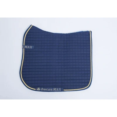 Afbeelding van Bucas Max Zadeldekje Dressuur Full DR Navy / Goud