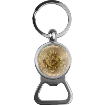 Afbeelding van Bieropener Glas Bitcoin