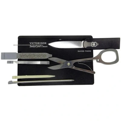 Afbeelding van Victorinox Swiss Card Nagelverzorgingsset Zwart Multitools &amp; Zakmessen