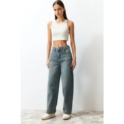 Afbeelding van Trendyol TWOSS24JE00147 Volwassenen Vrouwen Jeans Blauw 38