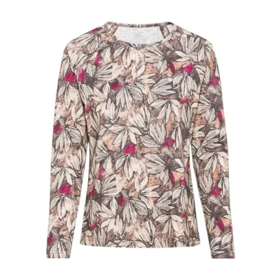 Afbeelding van camel active Longsleeve, Dames, Maat: XS, Aop magnolia