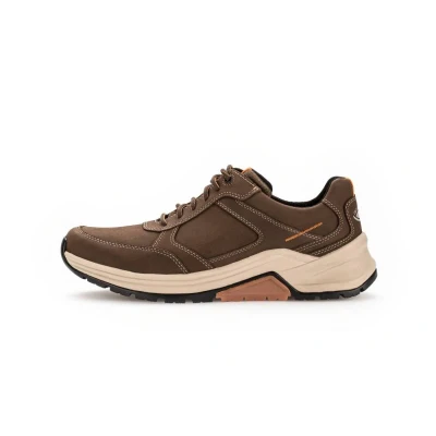 Afbeelding van Pius Gabor rollingsoft sensitive 8007.10.04 heren rollende wandelsneaker bruin maat 42 (EU) 8 (UK)
