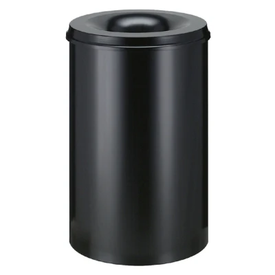 Afbeelding van Papierbak vlamdovend 110 ltr zwart