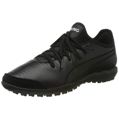 Afbeelding van Puma King Pro TT Voetbalschoenen voor volwassenen, uniseks, Black White, 47 EU