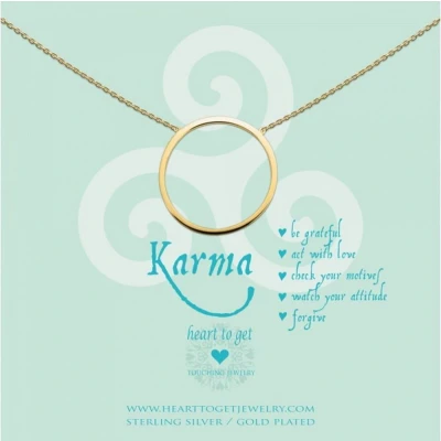 Afbeelding van Heart to Get Grote Karma Ketting Goud