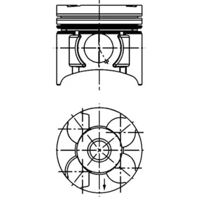 Afbeelding van KOLBENSCHMIDT 40393960 Reparatieset, zuiger / cilinderbus