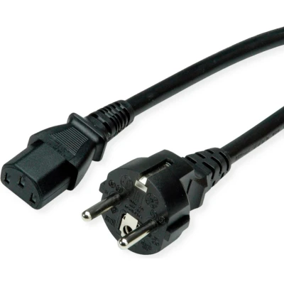 Afbeelding van VALUE netsnoer, CEE7/7 recht + IEC C13 recht, 0,6m