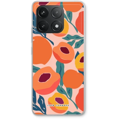 Afbeelding van Case Company® hoesje geschikt voor Xiaomi Redmi K70 Pro Perzik Soft Cover Telefoonhoesje Bescherming aan alle Kanten en Schermrand