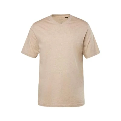 Afbeelding van JP1880 GRÖSSEN Vausschnitt Tshirt basic, Heren, Maat: XXL, Nature melange
