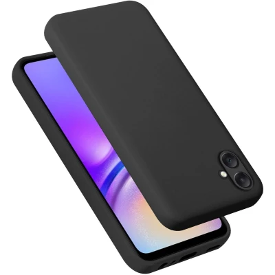 Afbeelding van Cadorabo Hoesje geschikt voor Samsung Galaxy A06 in LIQUID ZWART Beschermhoes gemaakt van flexibel TPU silicone Case Cover