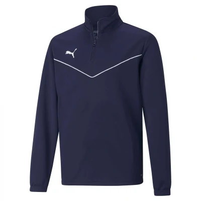 Afbeelding van Puma Teamrise Sweatshirt 1/4 Ritssluiting Jr Blauw Maat 7 8J / 122 128cm