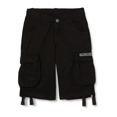 Afbeelding van Alpha Industries JET Shorts, Heren, Maat: 27, Schwarz