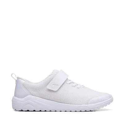 Afbeelding van Clarks Jongens Aeon Pace K Sneakers, wit, 24 EU Breed