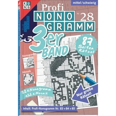 Afbeelding van Profi Nonogramm 3er Band Nr. 28: Rätsel fürs Auge