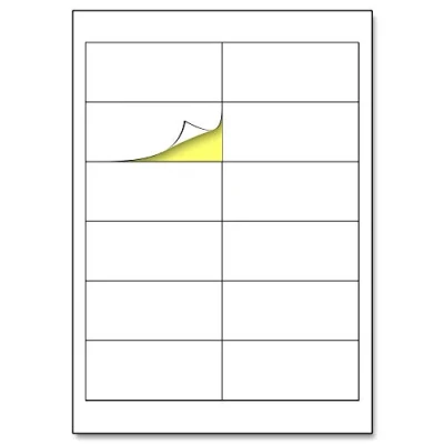 Afbeelding van 12 per Vel, 25 Vellen A4 Zelfklevende Etiketten Stickers Labels Bedrukbaar Witte, Laser &amp; Inkjet Printable 97 x 42,3 mm