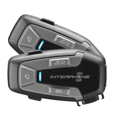 Afbeelding van Interphone U COM 6R Communicatiesysteem Dubbele Set, zwart