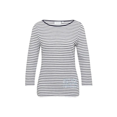 Afbeelding van comma casual identity top donkerblauw