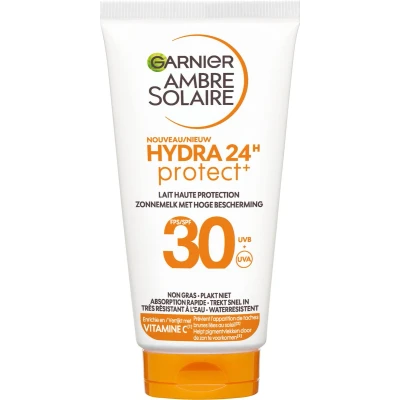 Afbeelding van 3x Garnier Ambre Solaire Hydra 24 Zonnebrandmelk SPF 30 Reisformaat 50 ml