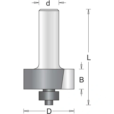 Afbeelding van Hikoki Accessoires 6 Mm Sponningfrees Met Onderlager 31.7X50X9.5 754025