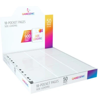 Afbeelding van Gamegenic 18 Pocket Sideloading Pages White (50 stuks)