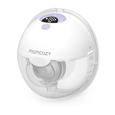 Afbeelding van Momcozy Draagbare borstkolf, handige en comfortabele on the go pomp, 1 telling, paars