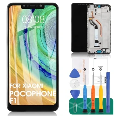 Afbeelding van voor Xiaomi Pocophone F1 scherm vervanging LCD Display Touch Screen Digitizer vergadering 21061119AG Repair Kits (zwart)
