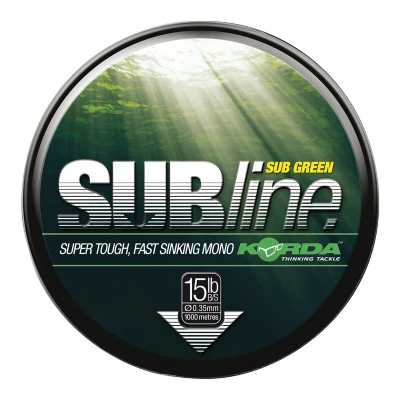 Afbeelding van Korda Subline Green 0,40mm (15lb) Nylon vislijn