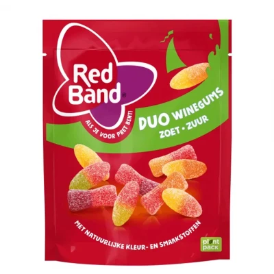 Afbeelding van Red Band Duo Winegums Zoet Zuur Zak (10x 215g)