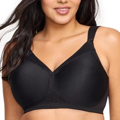 Afbeelding van Glamorise Dames Full Coverage Bra, zwart, 90E