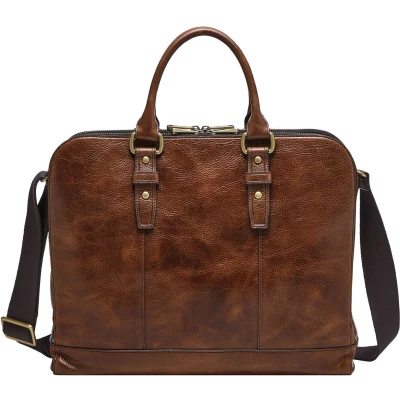 Afbeelding van FOSSIL Business tas met laptopvak Dillon Pilot Bag Cognac Bruine