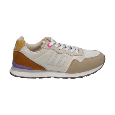 Afbeelding van mtng Joggo Sneakers laag, Dames, Maat: 37, Camel/mustard Imitatieleer/ textiel
