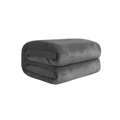 Afbeelding van Komfortec Dikke Fleece Deken Met kasjmier gevoel Plaid 450 GSM Sherpa Dekens 150x200 cm Super Zacht Blauw