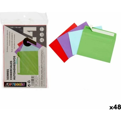 Afbeelding van Enveloppen Multicolour Papier 120 x 176 mm (48 Stuks)