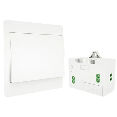 Afbeelding van MOES RF433 draadloze schakelaar, batterijloos, lichtschakelaar, geen batterij, wandlichtschakelaar, zelfvoorzienend, bedrading nodig, wandplaatzender (1 weg set)