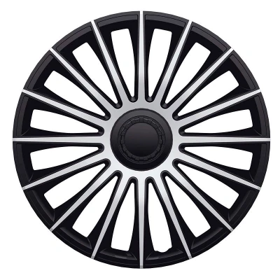 Afbeelding van J Tec 4 Delige Wieldoppenset Austin 14 inch zilver/zwart