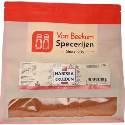 Afbeelding van Van Beekum Specerijen Harissa Kruiden 1 kilo (hersluitbare stazak)