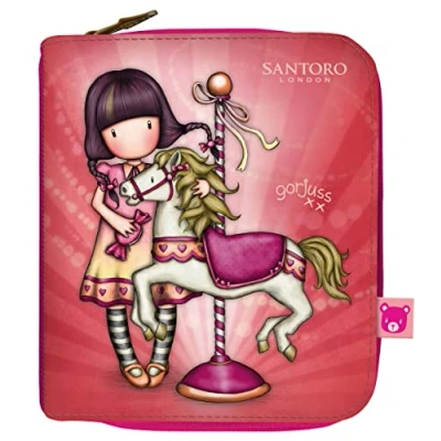 Afbeelding van Portefeuille Gorjuss Carousel Zalm (10 x 12 3 cm)