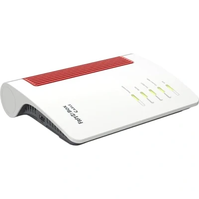 Afbeelding van AVM Fritz!Box 6670 kabel (DOCSIS 3.1 kabelmodem, 2x2 Wi Fi 7 met 2.880 Mbit/s (5 GHz) en 720 (2,4 GHz), Zigbee integratie 1 x 2,5 Gigabit LAN poort)