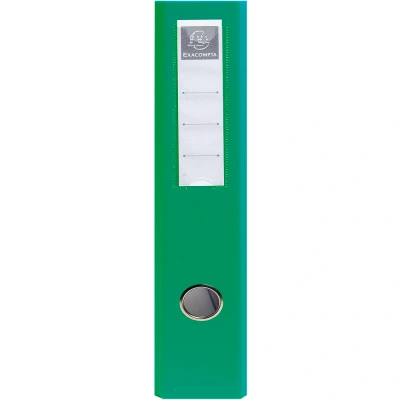 Afbeelding van Exacompta ref. 51743E 1 Overtrokken ringband met PVC 4 D ringen van 50 mm op achterplat 70 rug Afmetingen: 32 x 29 cm Formaat A4 Maxi Kleur : groen