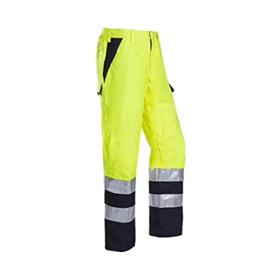 Afbeelding van Werkbroek Sioen 022V Fluorgeel Marine Maat 49