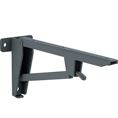Afbeelding van Gedotec Inklapbare klapbeugel, zitbank console, zware last hoek, ODIN, diepte 330 mm, massief staal, draagkracht tot 150 kg, 1 stuk, opvouwbare drager voor lasten wandmontage