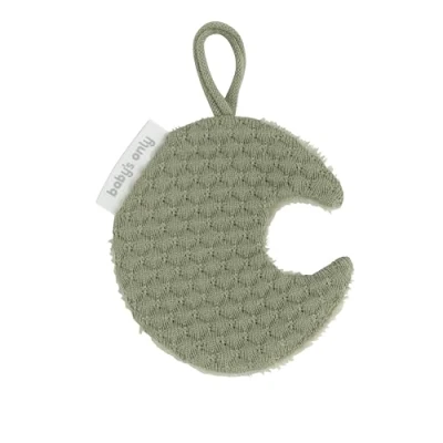 Afbeelding van Baby&#039;s Only Gebreid speendoekje Speenknuffel maan Sky Urban Green